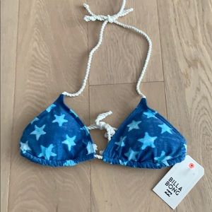 NWT Billabong Stars String Bikini Top